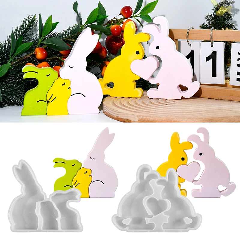 Easter Rabbit Mold DIY Cement Gypsum Pouring Silicone Mold Valentine's Day Love Rabbit Mold Ornament Home Decoration
Easter Rabbit Mold DIY Cement Gypsum Pouring Silicone Mold Valentine's Day Love Rabbit Mold Ornament Home Decoration