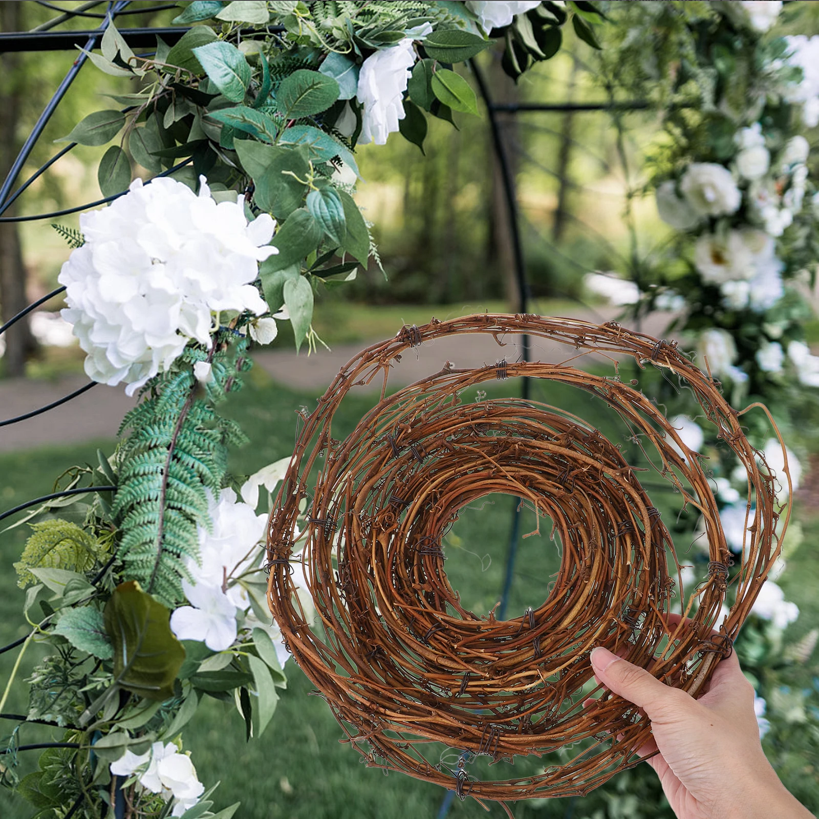 Rattan Wreath Garland Frame Dried Base for Front Door Decor Craft Vine Branch Ring Handmade Natural Rattan Wreaths
Rattan Wreath Garland Frame Dried Base for Front Door Decor Craft Vine Branch Ring Handmade Natural Rattan Wreaths