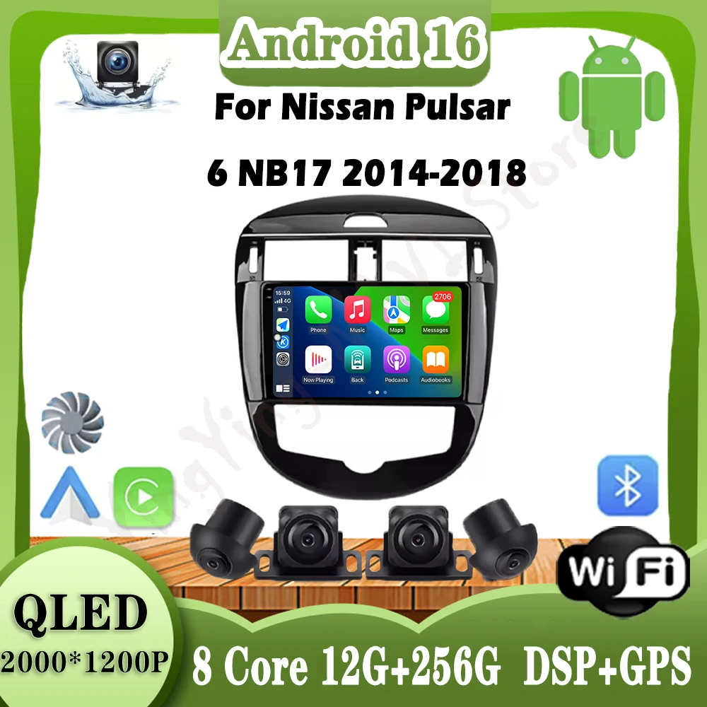 For Nissan Pulsar 6 NB17 2014-2018 Car Radio Multimedia Video Player Navigation Android Auto No 2din Wireless Carplay BT Tools
For Nissan Pulsar 6 NB17 2014-2018 Car Radio Multimedia Video Player Navigation Android Auto No 2din Wireless Carplay BT Tools