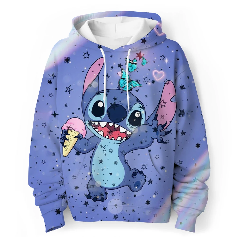 Классические аниме Disney Lilo & Stitch, осенние и зимние толстовки с капюшоном, новые толстовки со стежком для мальчиков и девочек, детские хлопковые топы
Классические аниме Disney Lilo & Stitch, осенние и зимние толстовки с капюшоном, новые толстовки со стежком для мальчиков и девочек, детские хлопковые топы