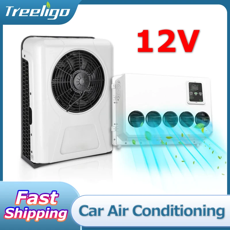 Treeligo 12V Universal Electric Air Conditioner 12V RV Automotive Split Air Conditioning Car Truck Parking Camper Van Tractor
Treeligo 12V Universal Electric Air Conditioner 12V RV Automotive Split Air Conditioning Car Truck Parking Camper Van Tractor