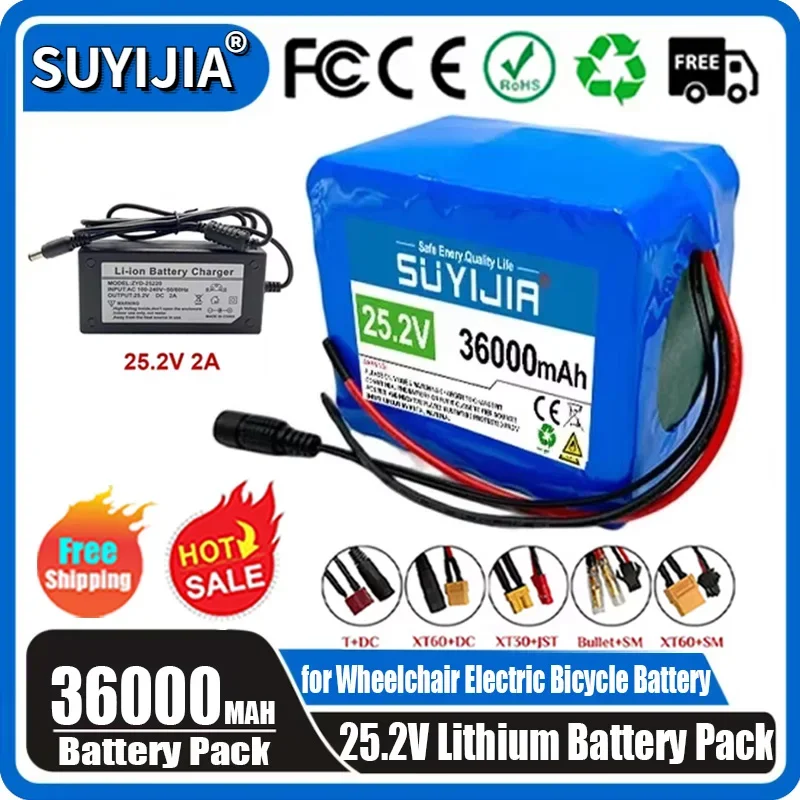 New 18650 100% Original 6S5P 24V 36000mah Rechargeable Lithium Battery 25.2v Electric Bicycle Moped/electric Lithium Ion Battery
New 18650 100% Original 6S5P 24V 36000mah Rechargeable Lithium Battery 25.2v Electric Bicycle Moped/electric Lithium Ion Battery