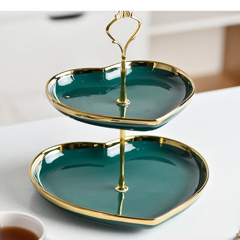 Ceramic Phnom Penh Double Dessert Cake Tray Home Heart Shaped Snack Fruit Plate Dressing Table Cosmetics Jewelry Storage
Ceramic Phnom Penh Double Dessert Cake Tray Home Heart Shaped Snack Fruit Plate Dressing Table Cosmetics Jewelry Storage