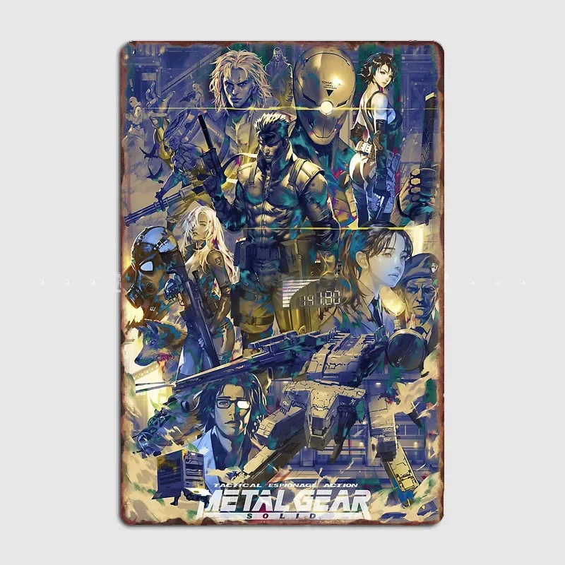 Metal Gear Solid Team Metal Sign Living Plaque Designing Poster Club Home Cave Classic Tin Sign Room Wall Decor
Metal Gear Solid Team Metal Sign Living Plaque Designing Poster Club Home Cave Classic Tin Sign Room Wall Decor