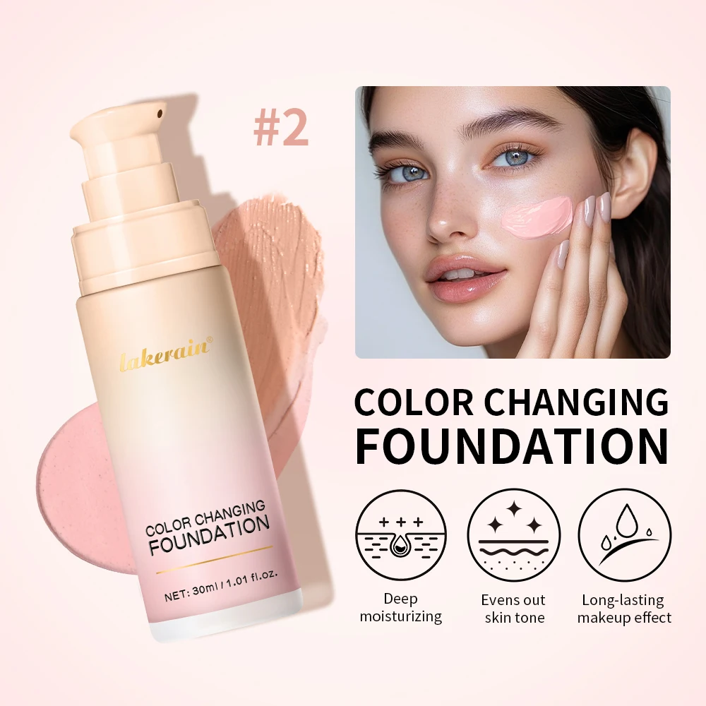 Natural Color Changing Liquid Foundation Centella Korean Lightweight High Coverage Foundation Long-lasting Natural Base Makeup
Natural Color Changing Liquid Foundation Centella Korean Lightweight High Coverage Foundation Long-lasting Natural Base Makeup
