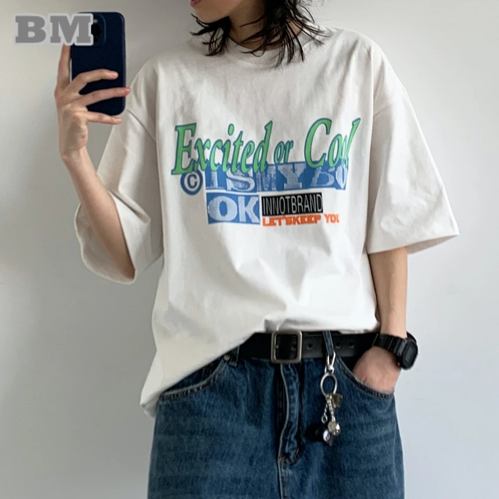 Корейская уличная футболка с принтом для мужчин и женщин, 100% хлопок, летние, с коротким рукавом, большого размера, с круглым вырезом, в стиле хип-хоп, повседневные модные топы унисекс
Корейская уличная футболка с принтом для мужчин и женщин, 100% хлопок, летние, с коротким рукавом, большого размера, с круглым вырезом, в стиле хип-хоп, повседневные модные топы унисекс