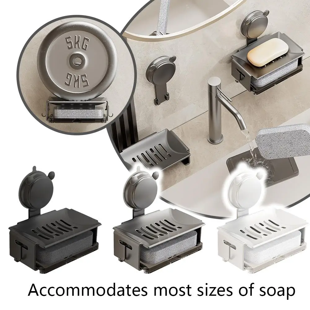 Bathroom Soap Box Drain Soap Dishes Holder Double-layer Tray Soap Cup Accessories Dish Suction Bathroom U0W9
Bathroom Soap Box Drain Soap Dishes Holder Double-layer Tray Soap Cup Accessories Dish Suction Bathroom U0W9