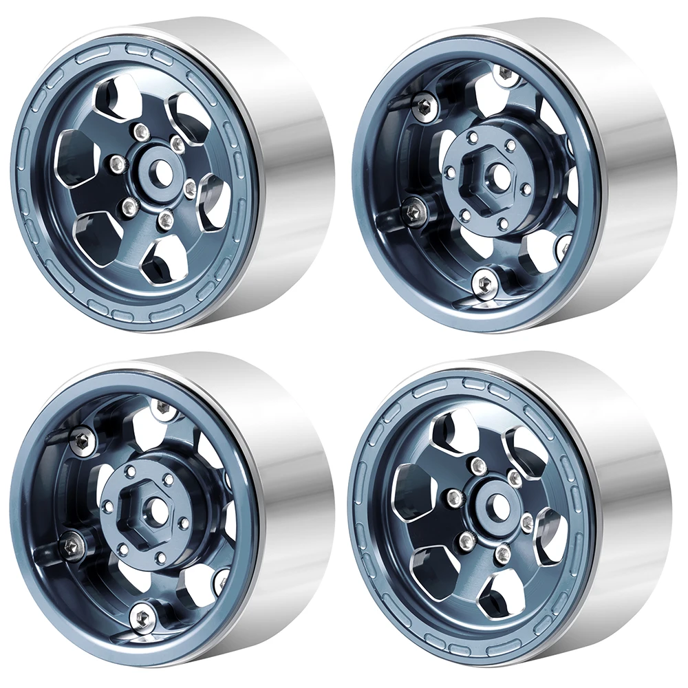 4PCS 1.3" Aluminum Beadlock Wheel Rim Rubber Tires Upgrade Parts for 1/24 Axial SCX24 RC Crawler Car
4PCS 1.3" Aluminum Beadlock Wheel Rim Rubber Tires Upgrade Parts for 1/24 Axial SCX24 RC Crawler Car