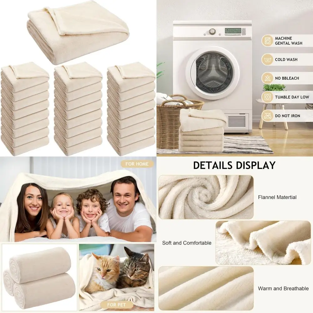 Bulk Soft Fleece Blankets, 50x60 Inches, Beige - Ideal for Homeless Donations, Party Favors, Weddings
Bulk Soft Fleece Blankets, 50x60 Inches, Beige - Ideal for Homeless Donations, Party Favors, Weddings