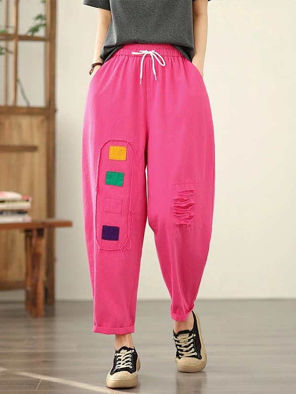 Повседневные свободные джинсы-харланы женские летние тонкие легкие рваные брюки с эластичным поясом из денима в стиле арт-дэйнт
Повседневные свободные джинсы-харланы женские летние тонкие легкие рваные брюки с эластичным поясом из денима в стиле арт-дэйнт