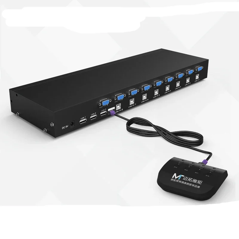 8 Ports KVM Switch VGA, MT-VIKI Rack KVM Console 8x1, 8 in 1 Out USB VGA KVM Switch 
8 Ports KVM Switch VGA, MT-VIKI Rack KVM Console 8x1, 8 in 1 Out USB VGA KVM Switch