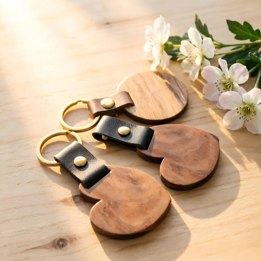 Creativity Leather Keychain Rectangular Strip Wooden Key Ring Detachable Car Bag Custom Heart Design Wholesale Souvenir Gift
Creativity Leather Keychain Rectangular Strip Wooden Key Ring Detachable Car Bag Custom Heart Design Wholesale Souvenir Gift