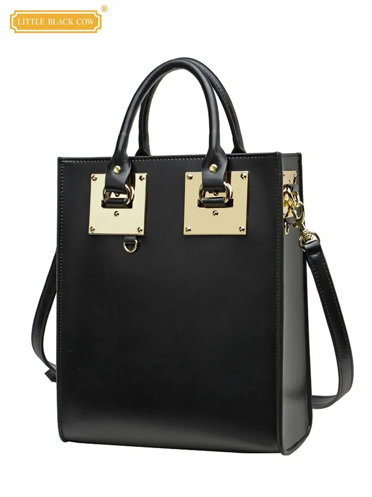 Black Square Women Cowhide Real Leather Totes Fashion Brand Business Casual Office Ladies Briefcase Handbag Single Shoulder Bags
Black Square Women Cowhide Real Leather Totes Fashion Brand Business Casual Office Ladies Briefcase Handbag Single Shoulder Bags