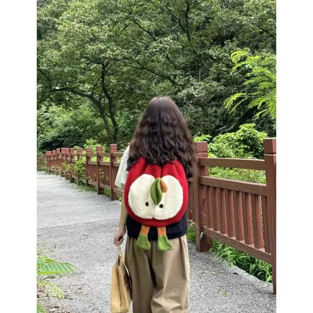 Cute Cartoon Red Apple Backpack 2024 Autumn Winter New Plush Storage Large Capacity Single Shoulder Crossbody Bag Trendy
Cute Cartoon Red Apple Backpack 2024 Autumn Winter New Plush Storage Large Capacity Single Shoulder Crossbody Bag Trendy