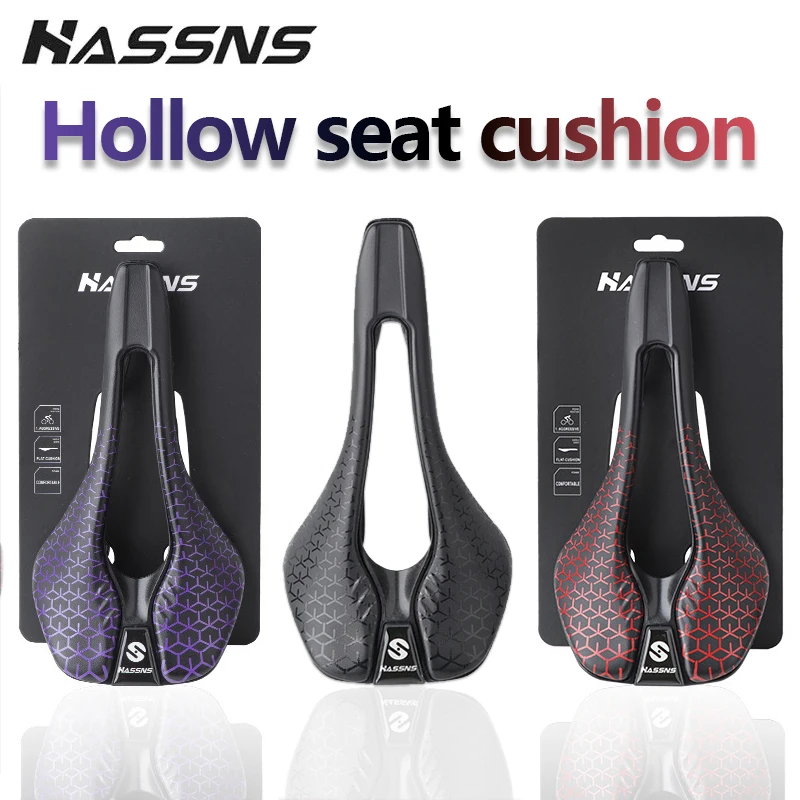 HASSNS Leather Bicycle Saddle 145mm Lightweight Hollow Breathable Comfortable Bike Seat for MTB Road Bike
HASSNS Leather Bicycle Saddle 145mm Lightweight Hollow Breathable Comfortable Bike Seat for MTB Road Bike