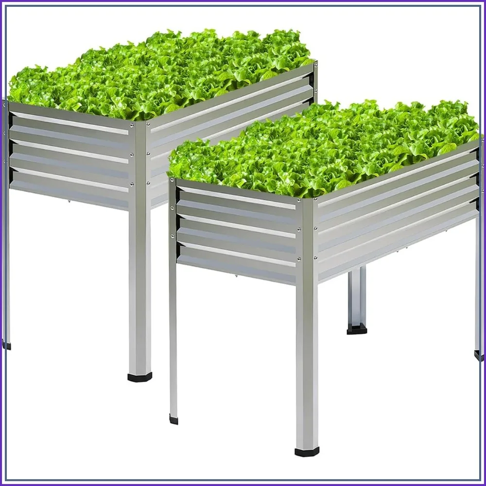 Elevated Metal Planter Box, 48x18x31.5 Inch Raised Garden Bed with Legs, 300lbs Capacity for Vegetables Flowers Herbs, for Garden Balcony Patio Backyard
Elevated Metal Planter Box, 48x18x31.5 Inch Raised Garden Bed with Legs, 300lbs Capacity for Vegetables Flowers Herbs, for Garden Balcony Patio Backyard
