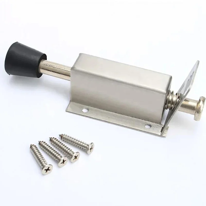 Kickdown Door Stopper Stainless Steel Spring Loaded Foot Pedal Door Stops Holder Heavy Duty Door Locks Holder 140mm deurstopper
Kickdown Door Stopper Stainless Steel Spring Loaded Foot Pedal Door Stops Holder Heavy Duty Door Locks Holder 140mm deurstopper