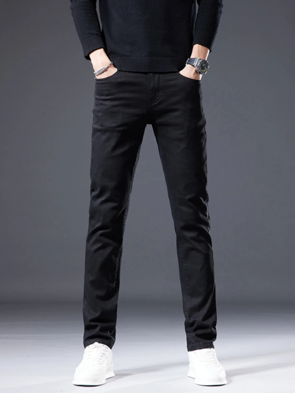 Spring Autumn Men's Slim Fit Casual Elastic Workwear Jeans Versatile mid Waist Long Trousers Fashionable Straight Leg Cotton ...
Spring Autumn Men's Slim Fit Casual Elastic Workwear Jeans Versatile mid Waist Long Trousers Fashionable Straight Leg Cotton ...