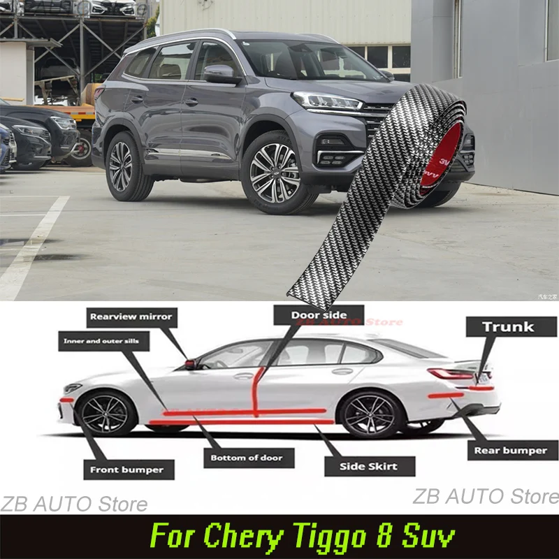 For Chery Tiggo 8 Suv Strong adhesive bumper strip, front and rear lip side skirts, collision and scratch resistant, suitable
For Chery Tiggo 8 Suv Strong adhesive bumper strip, front and rear lip side skirts, collision and scratch resistant, suitable