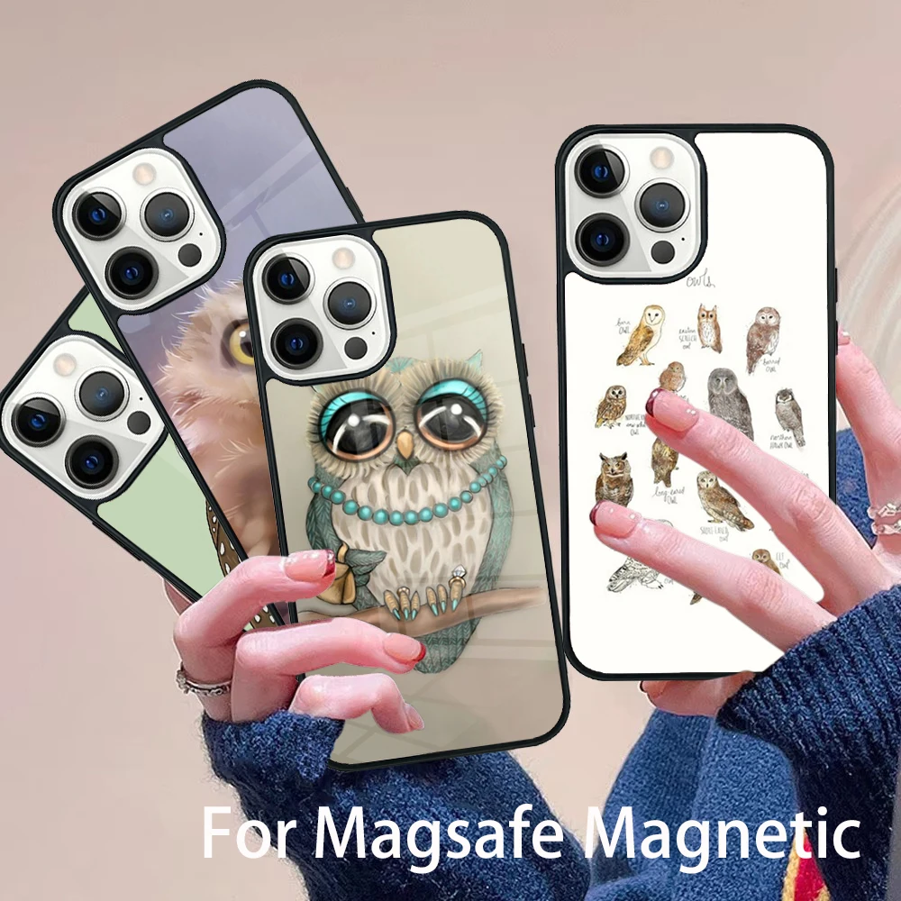 Owl Animal Pattern Phone Case Magesafe Magnetic Wireless Charge Cover For IPhone 16 11 12 13 14 15 Pro Max Plus Mini
Owl Animal Pattern Phone Case Magesafe Magnetic Wireless Charge Cover For IPhone 16 11 12 13 14 15 Pro Max Plus Mini
