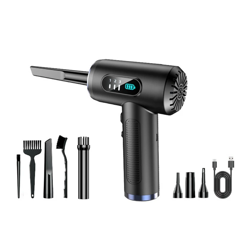 Air Duster Vacuum Cleaner 50000RPM 3 Gear Cordless Handheld Cleaner For Car Home Computer
Air Duster Vacuum Cleaner 50000RPM 3 Gear Cordless Handheld Cleaner For Car Home Computer