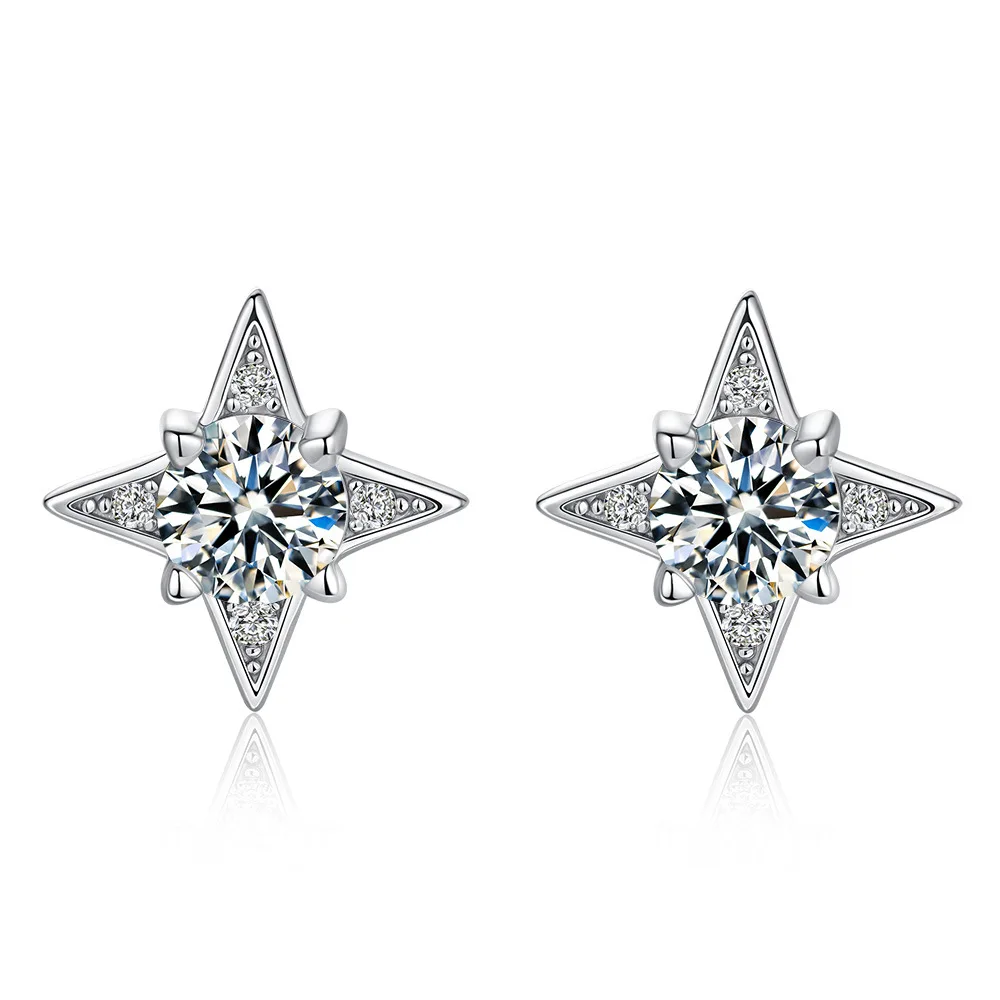 Apexelle Brand Trendy Jewelry 925 Sterling Silver Earrings For Women 0.5CT Moissanite Star Earrings Fashion Jewelry
Apexelle Brand Trendy Jewelry 925 Sterling Silver Earrings For Women 0.5CT Moissanite Star Earrings Fashion Jewelry