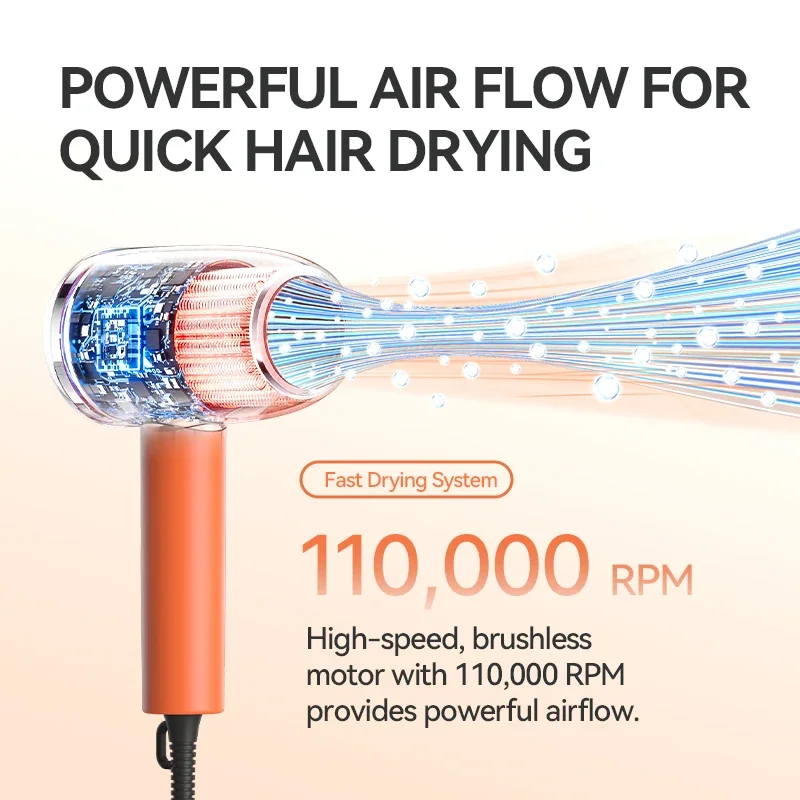 -High-Speed Ionic Hair Dryer with Soft Air Flow New Trends BLDC Standing Hair Styling Dryer Machine AC Motor
-High-Speed Ionic Hair Dryer with Soft Air Flow New Trends BLDC Standing Hair Styling Dryer Machine AC Motor