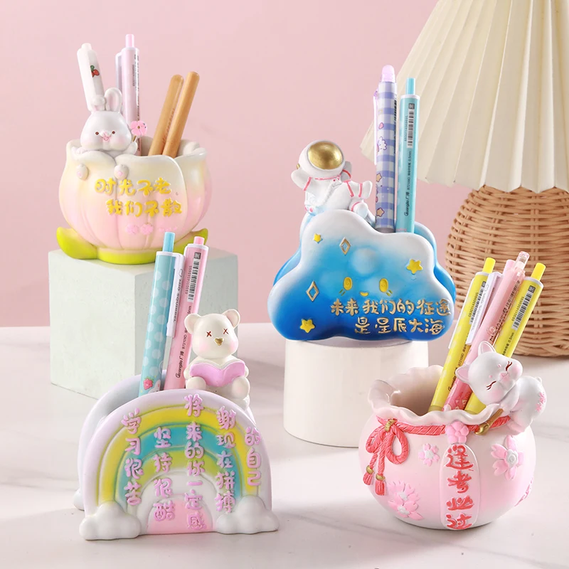 1pc Resin Animal Pen Holder Ornament Office Desktop Decorations Children's Birthday Gift Home Decoration Pen Storage Cylinder
1pc Resin Animal Pen Holder Ornament Office Desktop Decorations Children's Birthday Gift Home Decoration Pen Storage Cylinder