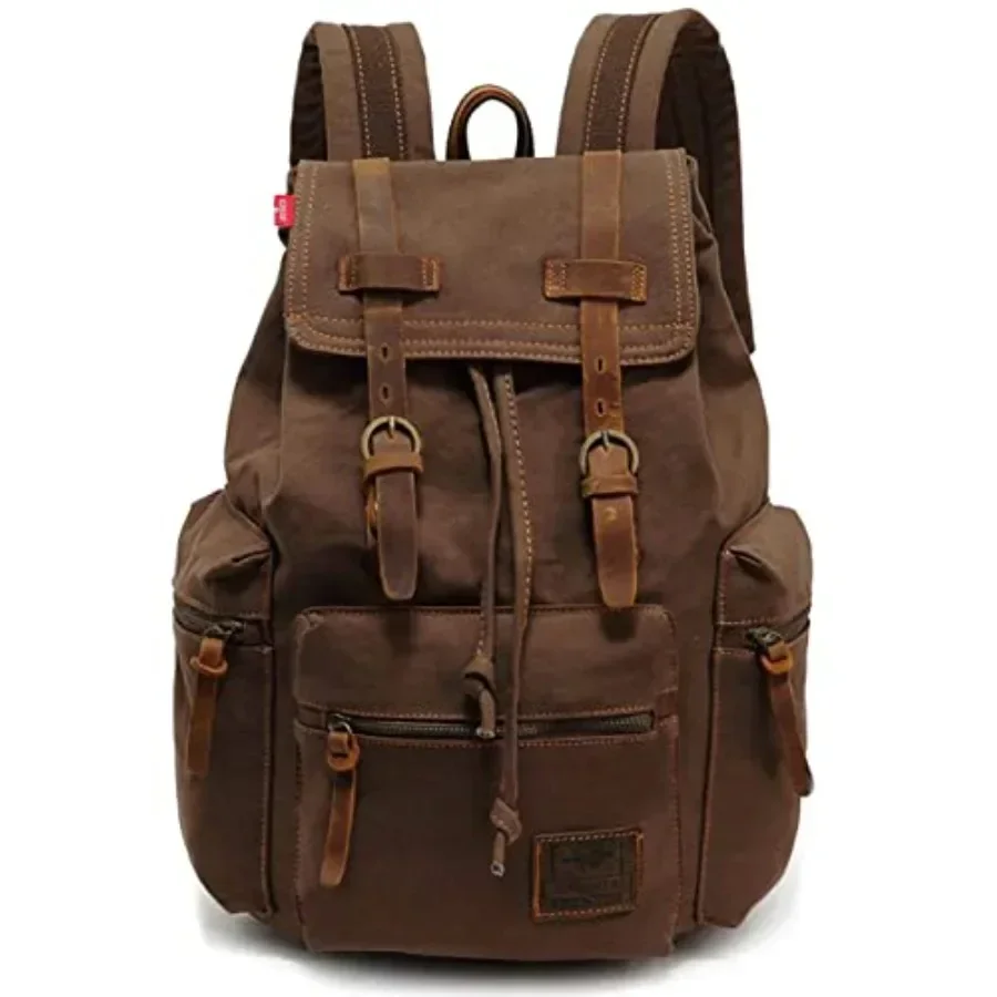 Vintage Canvas Travel Backpack with Leather Trim, Laptop Padded Sleeve, Hidden Back Security Pocket, Fits 14-Inch, M32
Vintage Canvas Travel Backpack with Leather Trim, Laptop Padded Sleeve, Hidden Back Security Pocket, Fits 14-Inch, M32