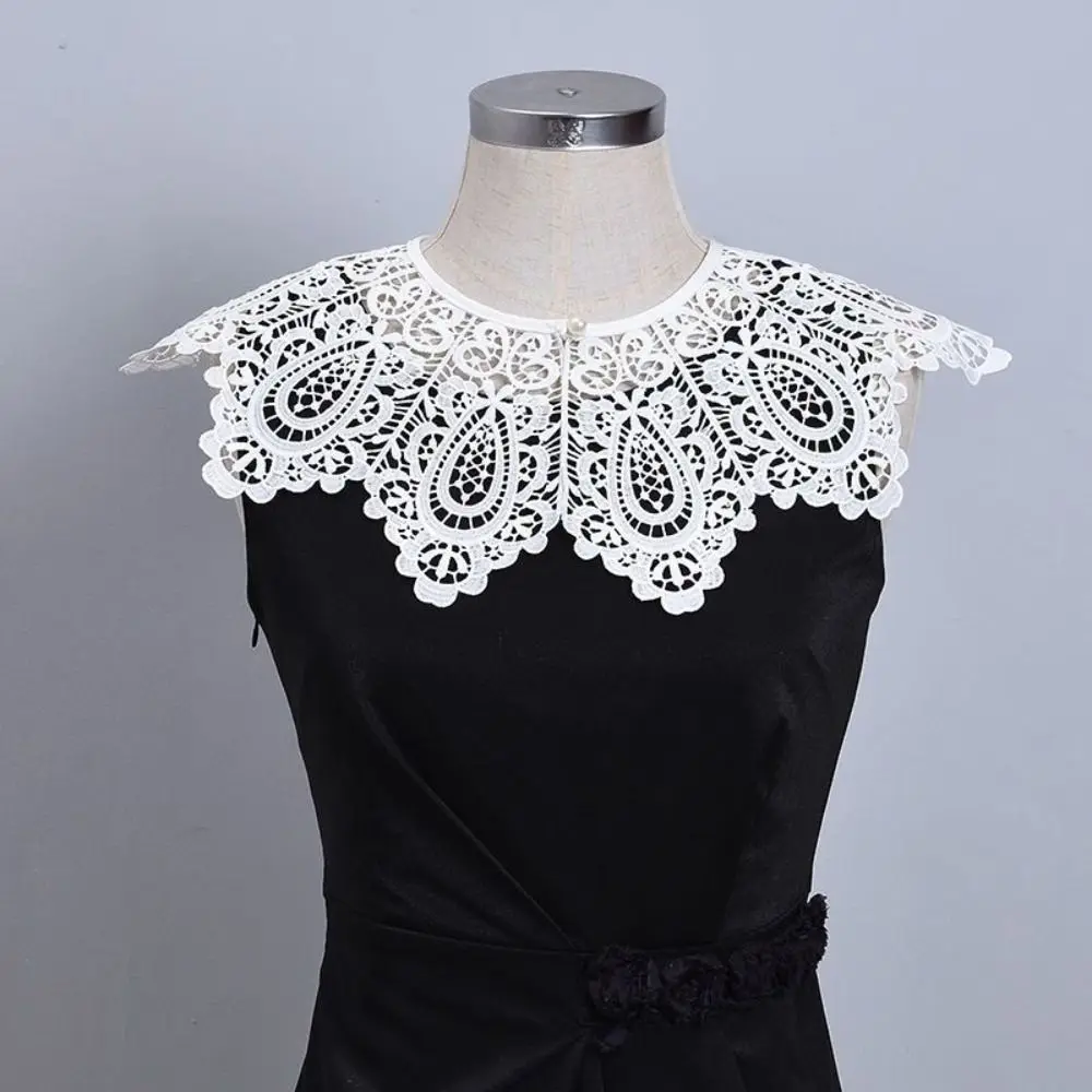 Fashion Collar Lace Fake Collar Hollow Design Detachable Shawl Decoration White False Collar Women Fashion Accessory
Fashion Collar Lace Fake Collar Hollow Design Detachable Shawl Decoration White False Collar Women Fashion Accessory