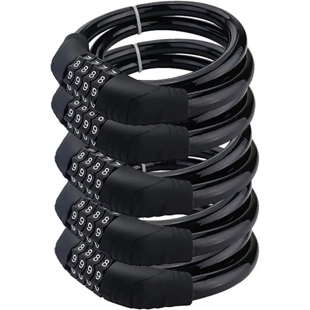 4 Digit Resettable Combination Cable Lock, 2 Feet x 1/2 Inch (5Pcs)
4 Digit Resettable Combination Cable Lock, 2 Feet x 1/2 Inch (5Pcs)
