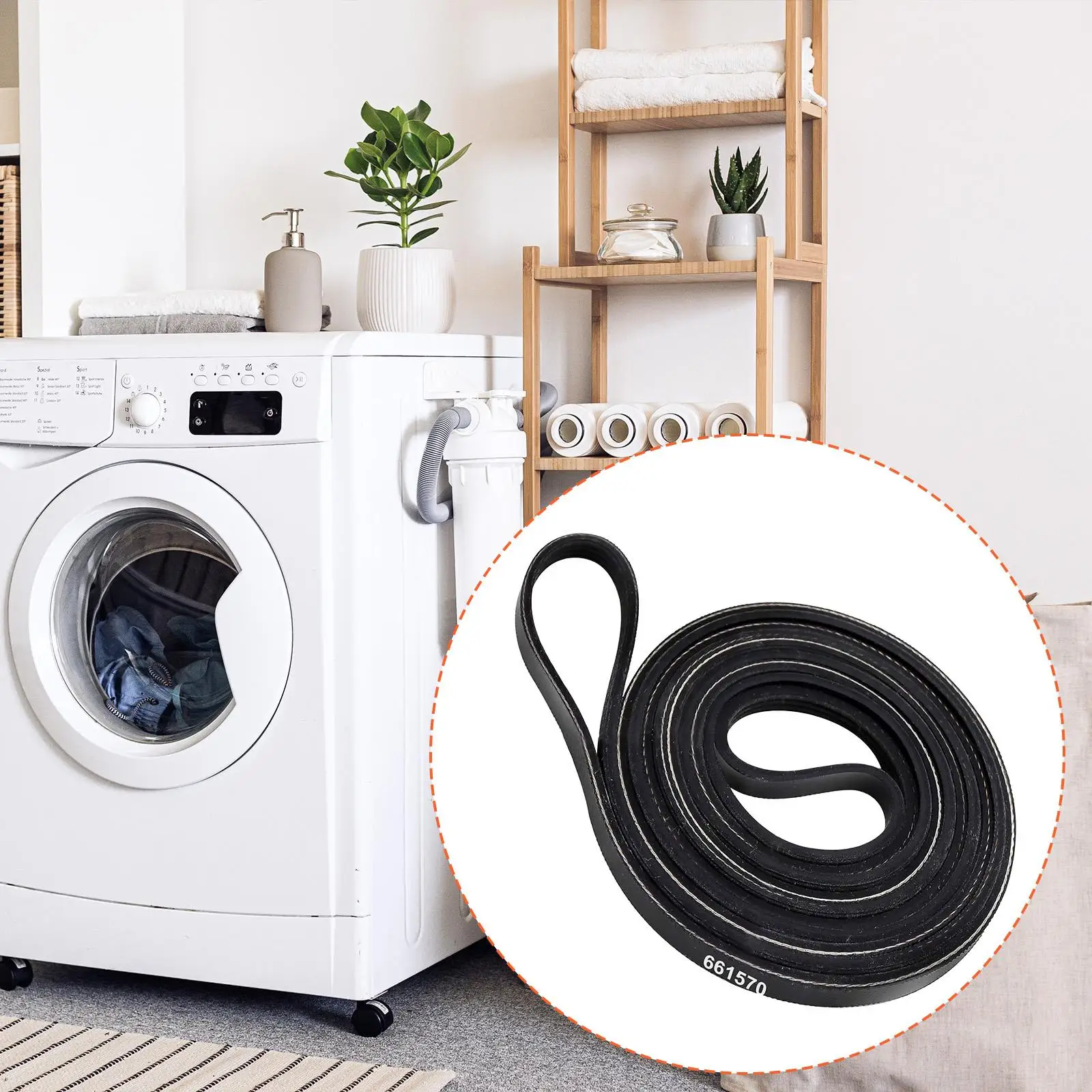 Dryer Drum Belt Home Equipment 661570V Rubber Drive Belt for
Dryer Drum Belt Home Equipment 661570V Rubber Drive Belt for