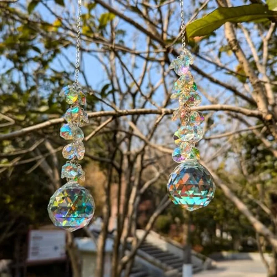 suncatchers Crystals for Windows, 40mm auraro Suncatcher Balls with Chandelier Beads Chain, Hanging Crystals for Windows, Ceili
suncatchers Crystals for Windows, 40mm auraro Suncatcher Balls with Chandelier Beads Chain, Hanging Crystals for Windows, Ceili