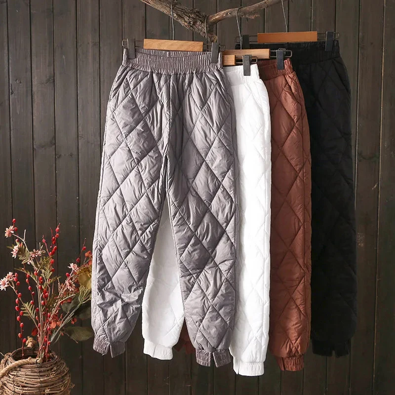Down Cotton Pants Women Vintage Thick Warm Loose Harem Pants Female 2023 Autumn Winter Fashion High Waist Casual Trousers
Down Cotton Pants Women Vintage Thick Warm Loose Harem Pants Female 2023 Autumn Winter Fashion High Waist Casual Trousers