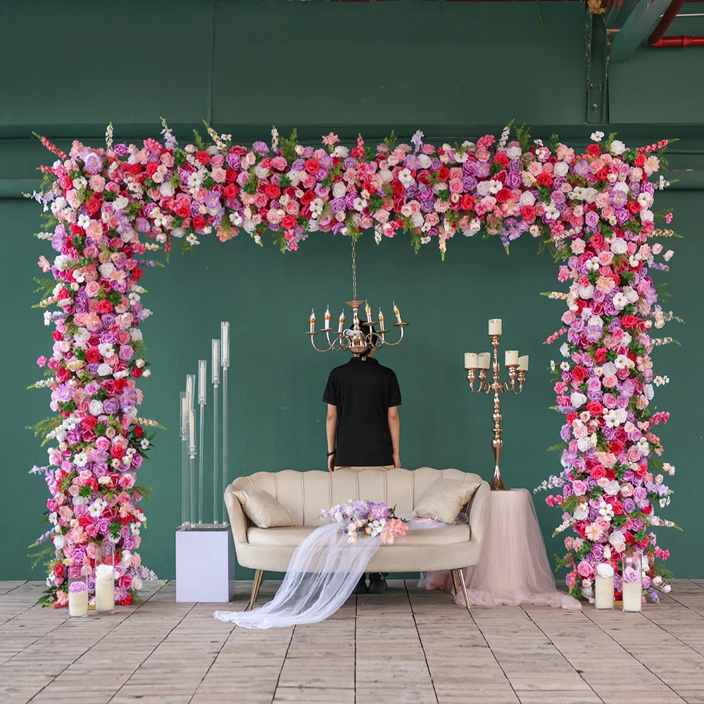 Fuchsia & Lavender Faux Rose Swag - W11ft Fleurs Artificielles Mariage Arch for Wedding,Event Decor Durable Silk Material HY2529
Fuchsia & Lavender Faux Rose Swag - W11ft Fleurs Artificielles Mariage Arch for Wedding,Event Decor Durable Silk Material HY2529