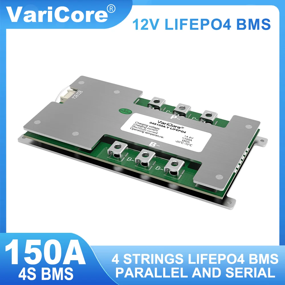VariCore 12V 4S 150A BMS LifePo4 Car Start Power Balance Car Start Lithium Battery Protection Board
VariCore 12V 4S 150A BMS LifePo4 Car Start Power Balance Car Start Lithium Battery Protection Board