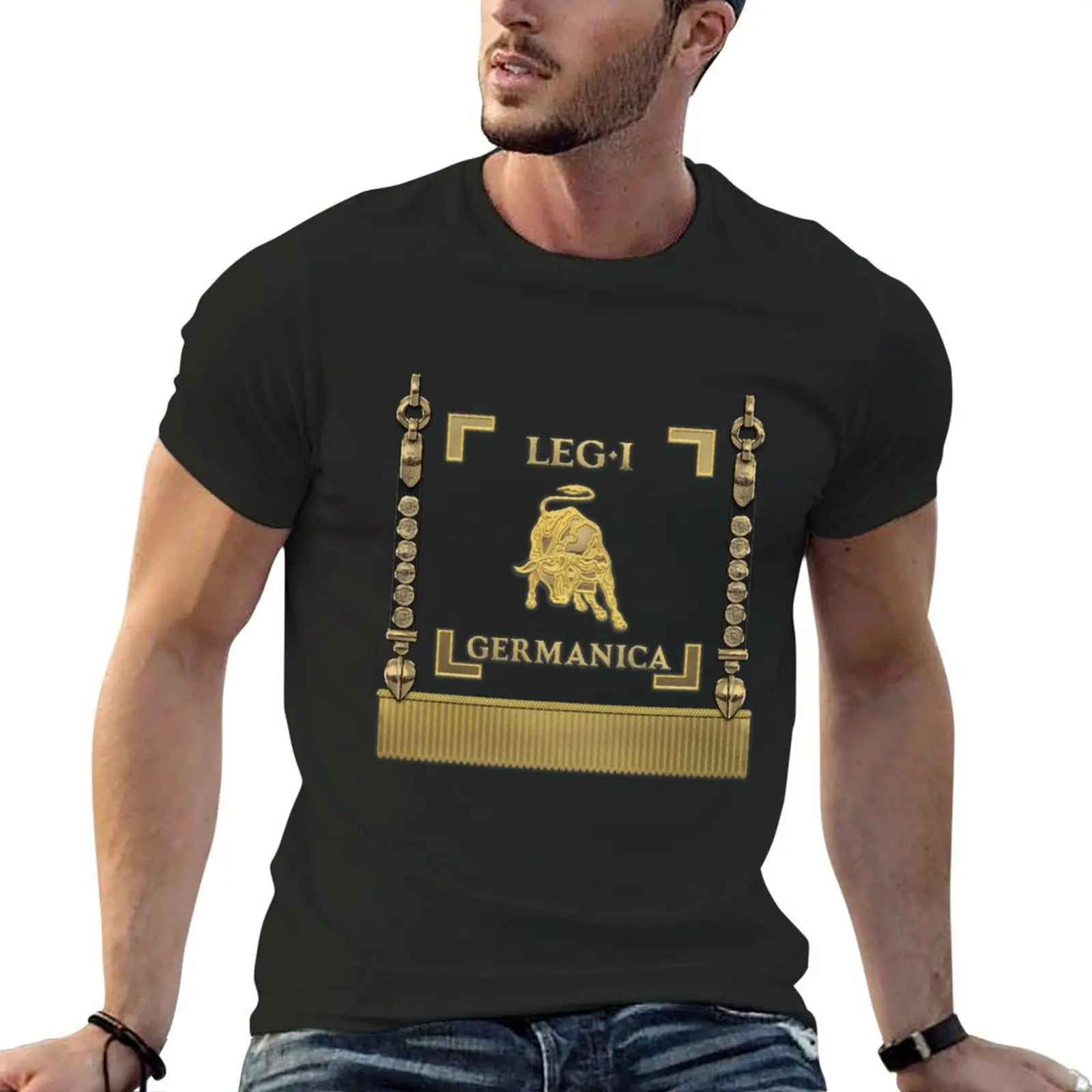 Standard of the 1st Germanic Legion - Vexillum of Legio I Germanica T-Shirt graphic shirts Personalized t-shirt Men's clothing
Standard of the 1st Germanic Legion - Vexillum of Legio I Germanica T-Shirt graphic shirts Personalized t-shirt Men's clothing