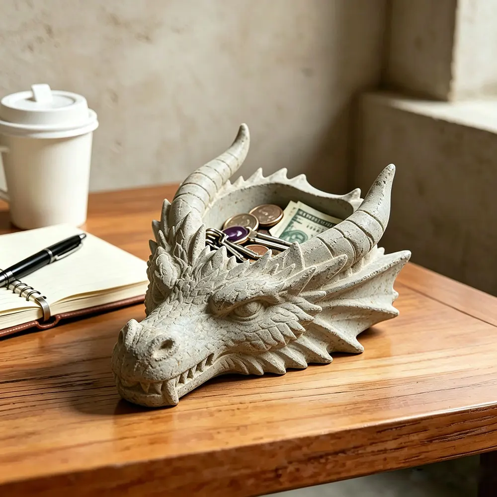 Dragon Head Jewelry Tray Silicone Mold Polymer Clay Plaster Cement Pots Epoxy Resin DIY Home Desk Decor Gift
Dragon Head Jewelry Tray Silicone Mold Polymer Clay Plaster Cement Pots Epoxy Resin DIY Home Desk Decor Gift
