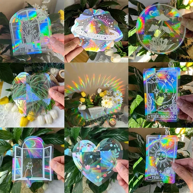 Rainbow Sun Catcher PVC Self Adhesive Glass Window Stickers Cat Leaf Suncatcher Wallpaper Rainbow Prisms Sticker Home Decor Glow
Rainbow Sun Catcher PVC Self Adhesive Glass Window Stickers Cat Leaf Suncatcher Wallpaper Rainbow Prisms Sticker Home Decor Glow