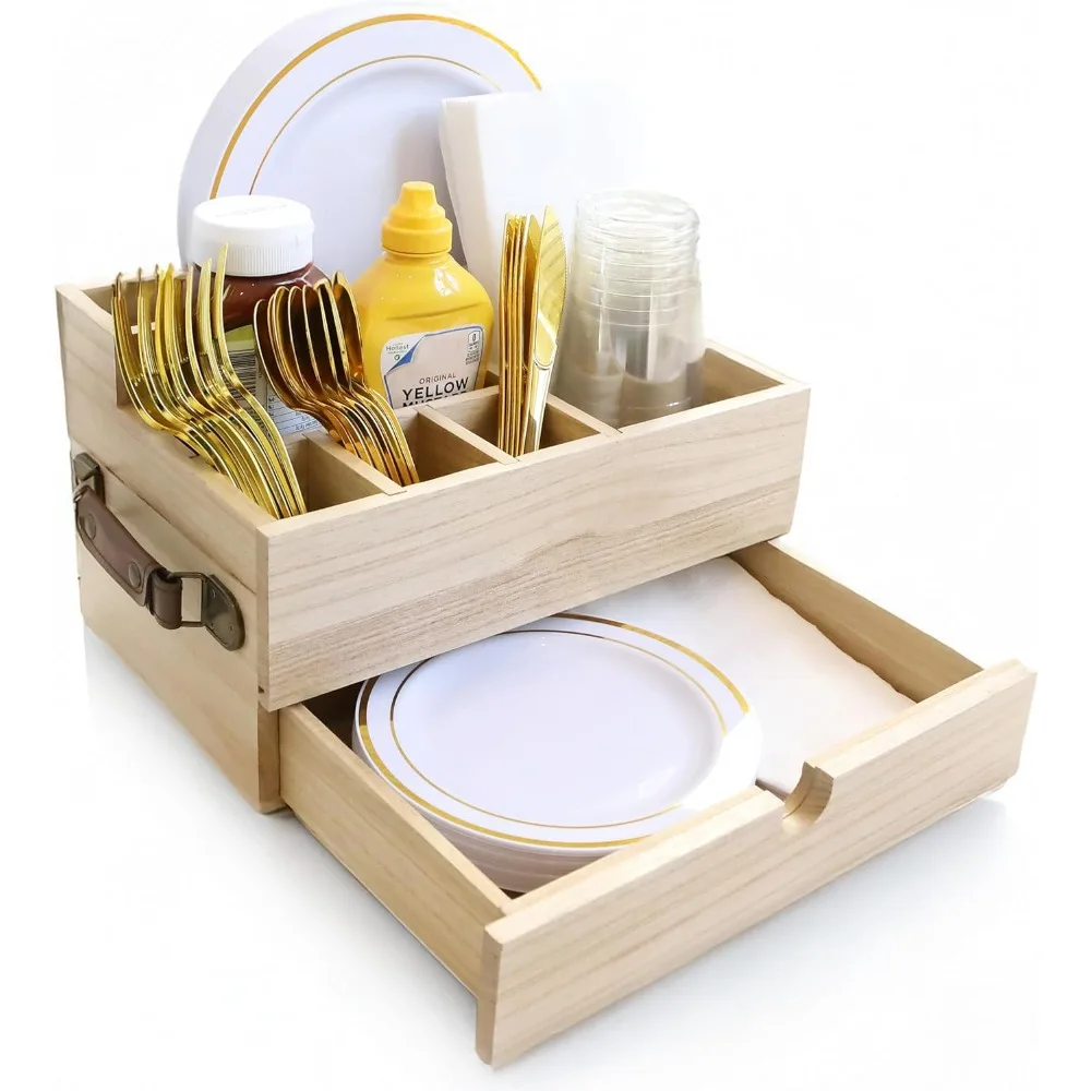 Универсальный органайзер для кухни и кладовой: держатель для бумажных тарелок, Caddy для столового серебра, органайзер для посуды, держатель для столовых приборов — идеально подходит для хоста
Универсальный органайзер для кухни и кладовой: держатель для бумажных тарелок, Caddy для столового серебра, органайзер для посуды, держатель для столовых приборов — идеально подходит для хоста