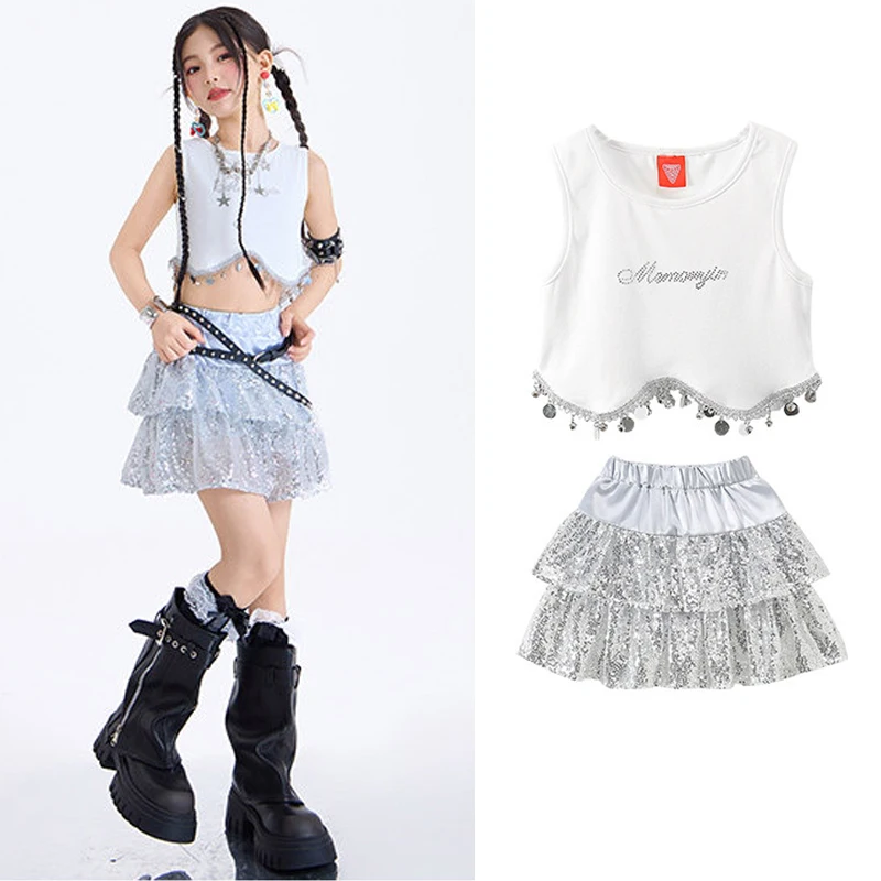 Fashion Girls Group Jazz Dance Costume Children'S Ballroom Dance Suits Kids K-pop Outfit Hip Hop Clothing Street Wear XS11345
Fashion Girls Group Jazz Dance Costume Children'S Ballroom Dance Suits Kids K-pop Outfit Hip Hop Clothing Street Wear XS11345