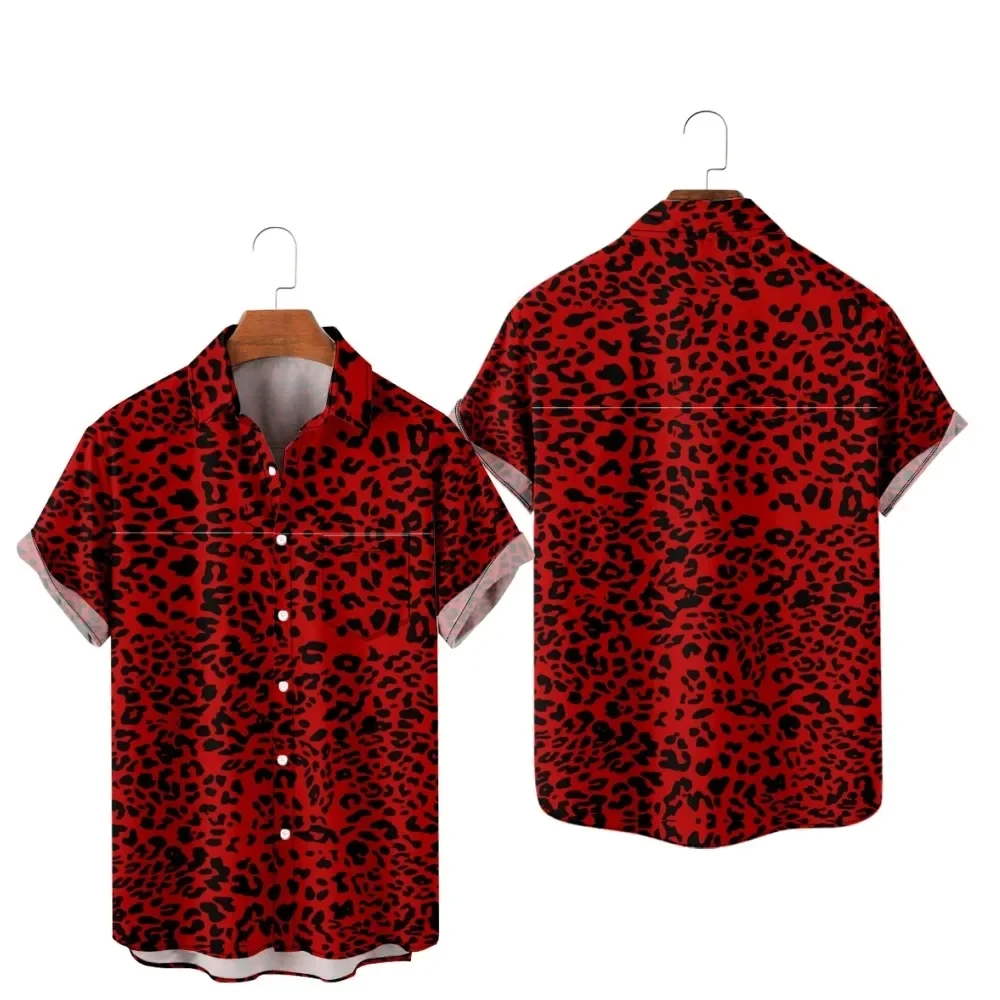 Hawaiian Men's T-shirt Y2K Fashionable Shirt Leopard Print 3D Printing Comfortable Casual Short Sleeved Beach Plus Size Clothes
Hawaiian Men's T-shirt Y2K Fashionable Shirt Leopard Print 3D Printing Comfortable Casual Short Sleeved Beach Plus Size Clothes