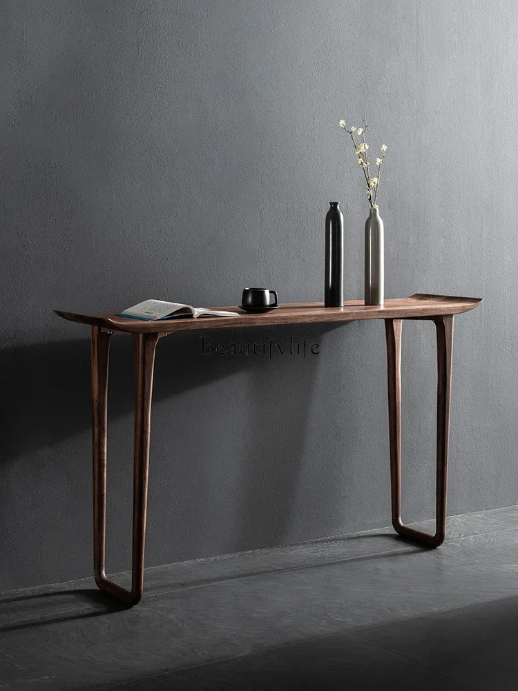FG28North America Black Walnut Solid Wood Console Tables New Chinese Simple a Long Narrow Table
FG28North America Black Walnut Solid Wood Console Tables New Chinese Simple a Long Narrow Table