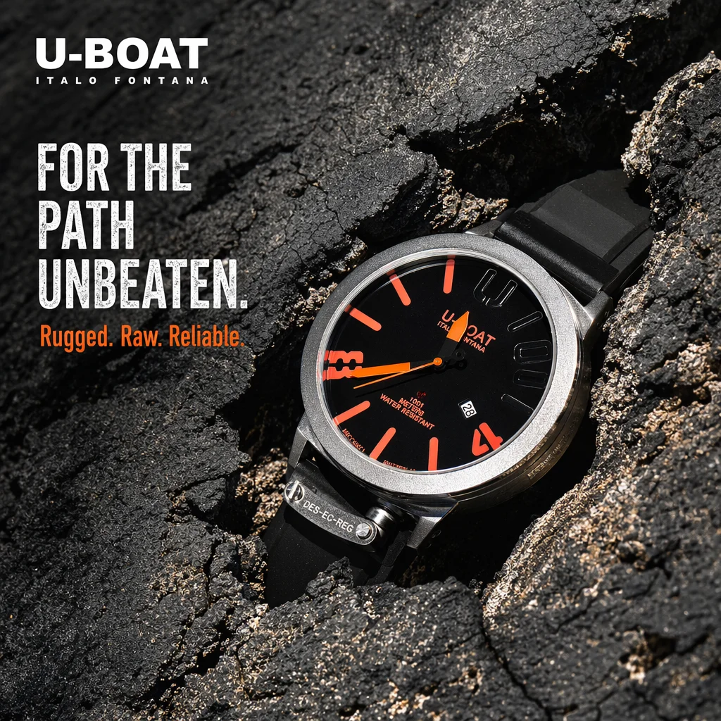 U-Boat Style Men's Quartz Watch Multiple Colors Big Dial Luminous Waterproof Stainless Steel Rubber Band Date Sports Wristwatch
U-Boat Style Men's Quartz Watch Multiple Colors Big Dial Luminous Waterproof Stainless Steel Rubber Band Date Sports Wristwatch