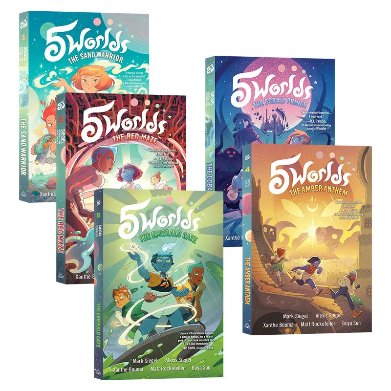 English Original Edition,5 Worlds Comics Vol.1-5 Children's Science Fiction and Fantasy Comics Book Manga Book
English Original Edition,5 Worlds Comics Vol.1-5 Children's Science Fiction and Fantasy Comics Book Manga Book