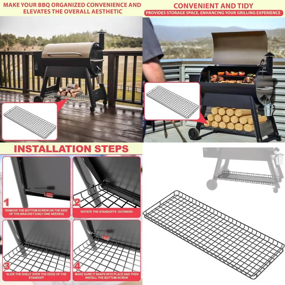 Полка для хранения древесных гранул — сталь с черным порошковым покрытием, совместимая с серией Pro 34. и другими решетками для гранул, нижняя полка
Полка для хранения древесных гранул — сталь с черным порошковым покрытием, совместимая с серией Pro 34. и другими решетками для гранул, нижняя полка