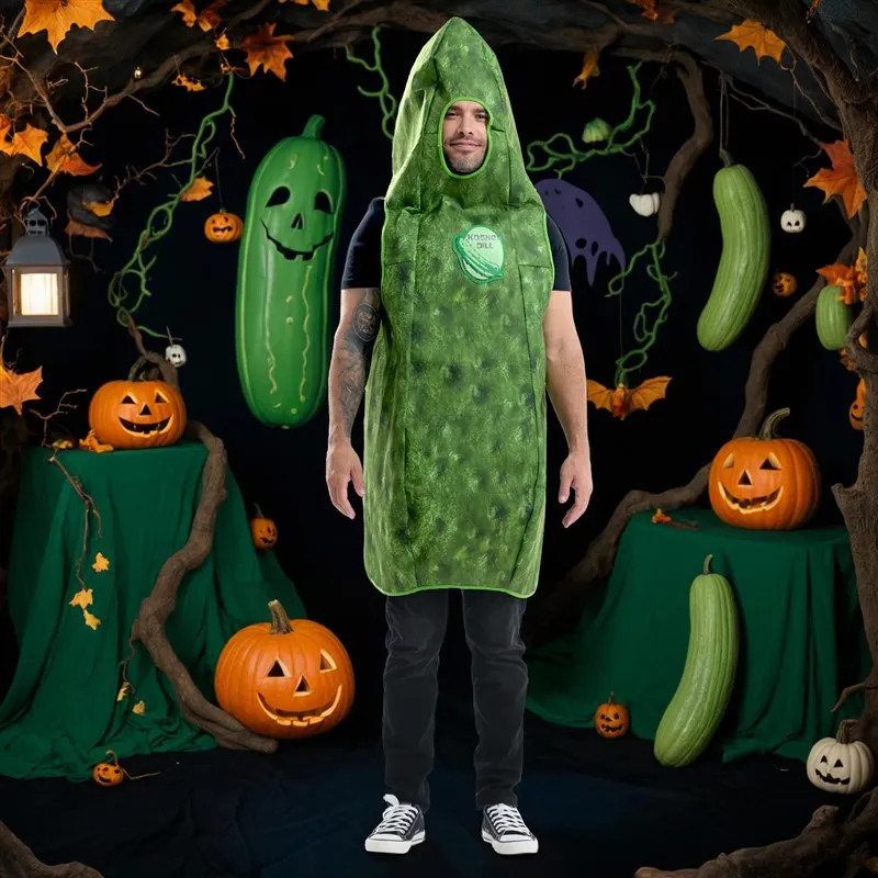 Creative Halloween Costume Cosplay Clothing Funny Adult Cucumber Theme Performance Outfit Fruit Vegetable Dress up
Creative Halloween Costume Cosplay Clothing Funny Adult Cucumber Theme Performance Outfit Fruit Vegetable Dress up