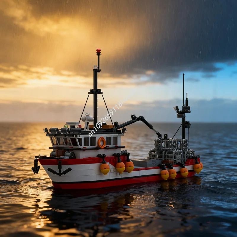 782pcs MOC Crab Boat City Harbored Model Building Blocks DIY Christmas Gifts Creative Idea Education Toy Brick Birthday
782pcs MOC Crab Boat City Harbored Model Building Blocks DIY Christmas Gifts Creative Idea Education Toy Brick Birthday