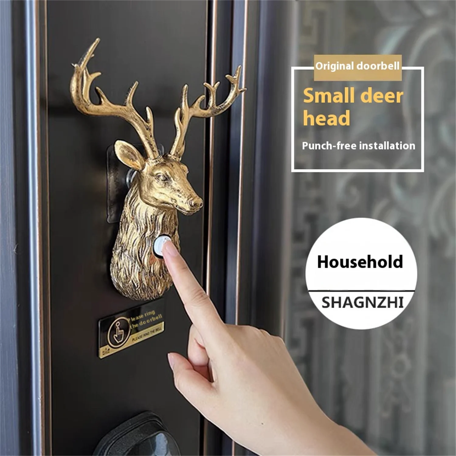 Wireless Deer Doorbell, Long - Distance Remote, No - Hole Installation, Waterproof, Home & Villa
Wireless Deer Doorbell, Long - Distance Remote, No - Hole Installation, Waterproof, Home & Villa