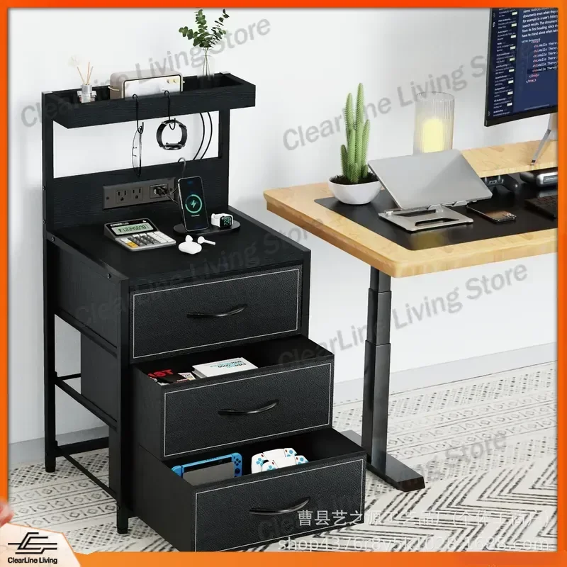 Wrought Iron Side Table Coffee Table with Double Layer Drawers Sorting Storage Cabinet Power Socket Outlet Electrical
Wrought Iron Side Table Coffee Table with Double Layer Drawers Sorting Storage Cabinet Power Socket Outlet Electrical